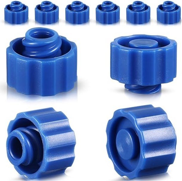 Tenare blue Luer-lock syringe tip caps